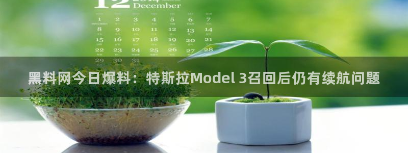 吃瓜今日吃瓜热门大瓜:黑料网今日爆料:特斯拉Model 3召回后仍有续航问题